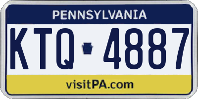 PA license plate KTQ4887