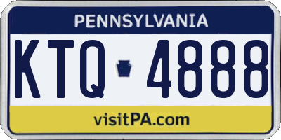PA license plate KTQ4888