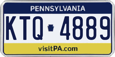 PA license plate KTQ4889