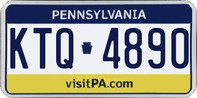 PA license plate KTQ4890