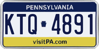 PA license plate KTQ4891