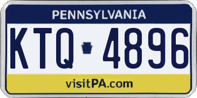 PA license plate KTQ4896