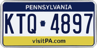 PA license plate KTQ4897