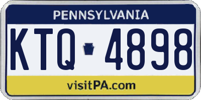 PA license plate KTQ4898