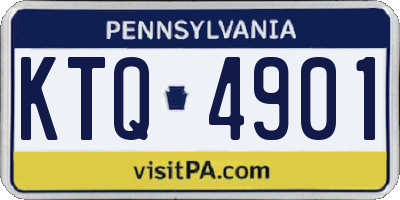 PA license plate KTQ4901