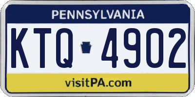 PA license plate KTQ4902