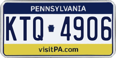 PA license plate KTQ4906