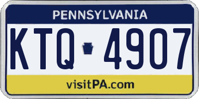 PA license plate KTQ4907