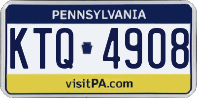 PA license plate KTQ4908