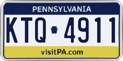 PA license plate KTQ4911