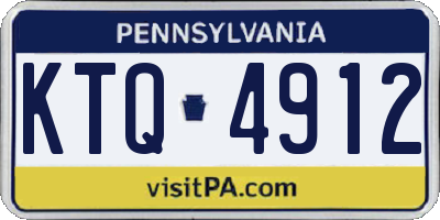 PA license plate KTQ4912