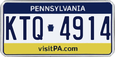 PA license plate KTQ4914