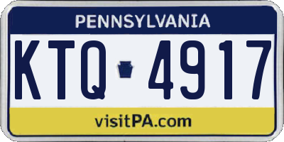 PA license plate KTQ4917