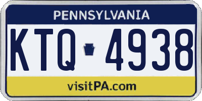 PA license plate KTQ4938