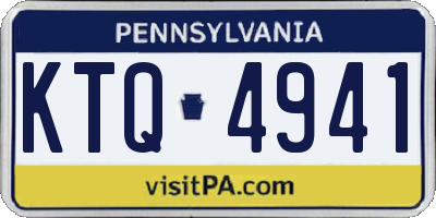 PA license plate KTQ4941