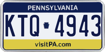 PA license plate KTQ4943