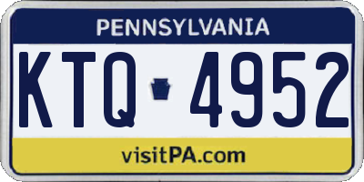 PA license plate KTQ4952