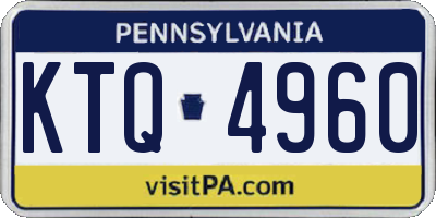 PA license plate KTQ4960
