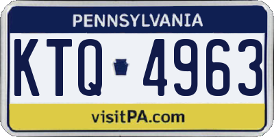 PA license plate KTQ4963