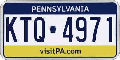 PA license plate KTQ4971