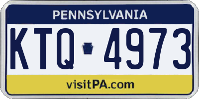 PA license plate KTQ4973