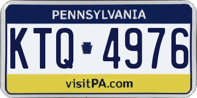PA license plate KTQ4976