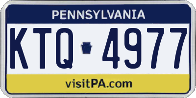 PA license plate KTQ4977