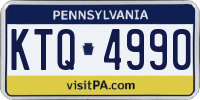 PA license plate KTQ4990