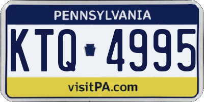 PA license plate KTQ4995