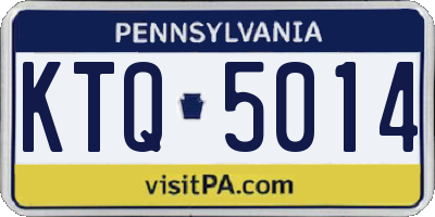 PA license plate KTQ5014