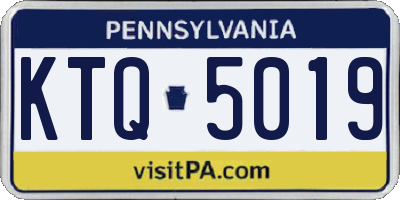 PA license plate KTQ5019