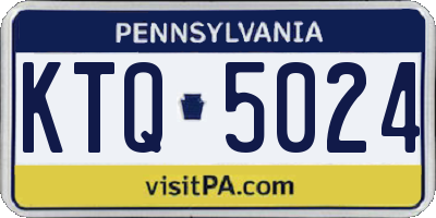 PA license plate KTQ5024
