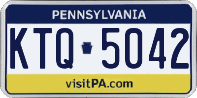 PA license plate KTQ5042