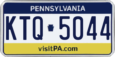PA license plate KTQ5044