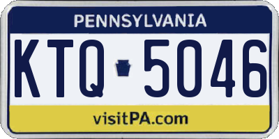 PA license plate KTQ5046