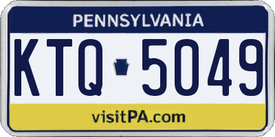 PA license plate KTQ5049
