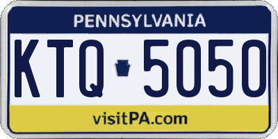 PA license plate KTQ5050