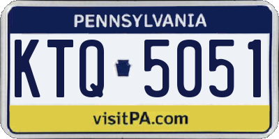 PA license plate KTQ5051