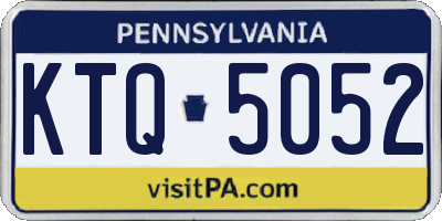 PA license plate KTQ5052