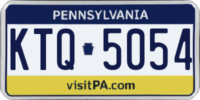 PA license plate KTQ5054