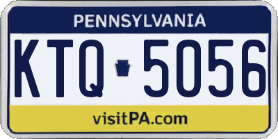PA license plate KTQ5056