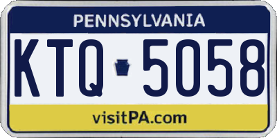 PA license plate KTQ5058