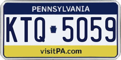 PA license plate KTQ5059