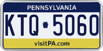 PA license plate KTQ5060
