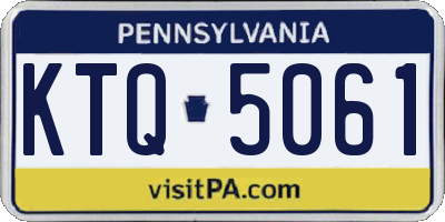 PA license plate KTQ5061