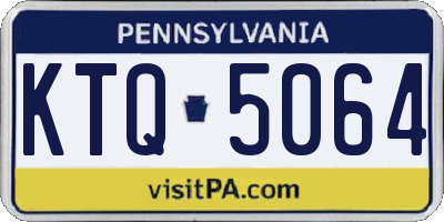 PA license plate KTQ5064