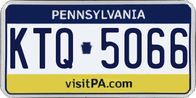 PA license plate KTQ5066