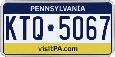 PA license plate KTQ5067
