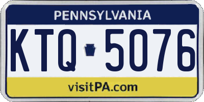 PA license plate KTQ5076