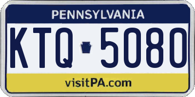 PA license plate KTQ5080